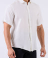 Crocodile Men Casual Plain Slim Fit Shirt - White