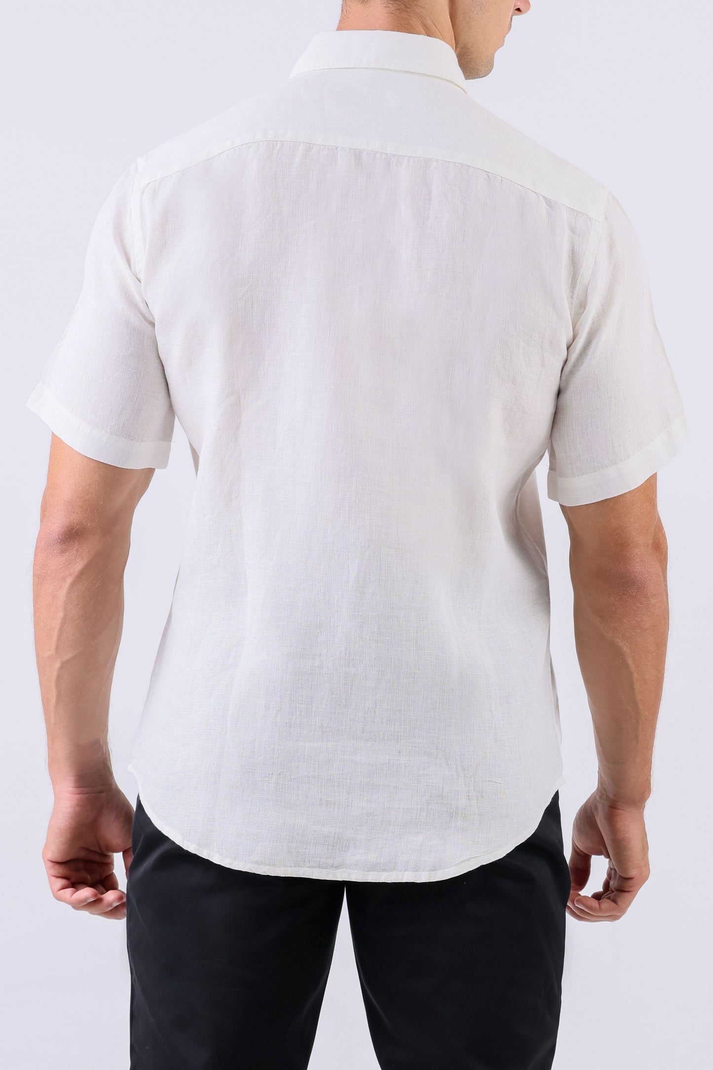 Crocodile Men Casual Plain Slim Fit Shirt - White