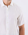 Crocodile Men Casual Plain Slim Fit Shirt - White