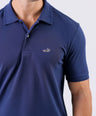 Crocodile Supima Polo Pique Solid Regular Fit - Dark Denim