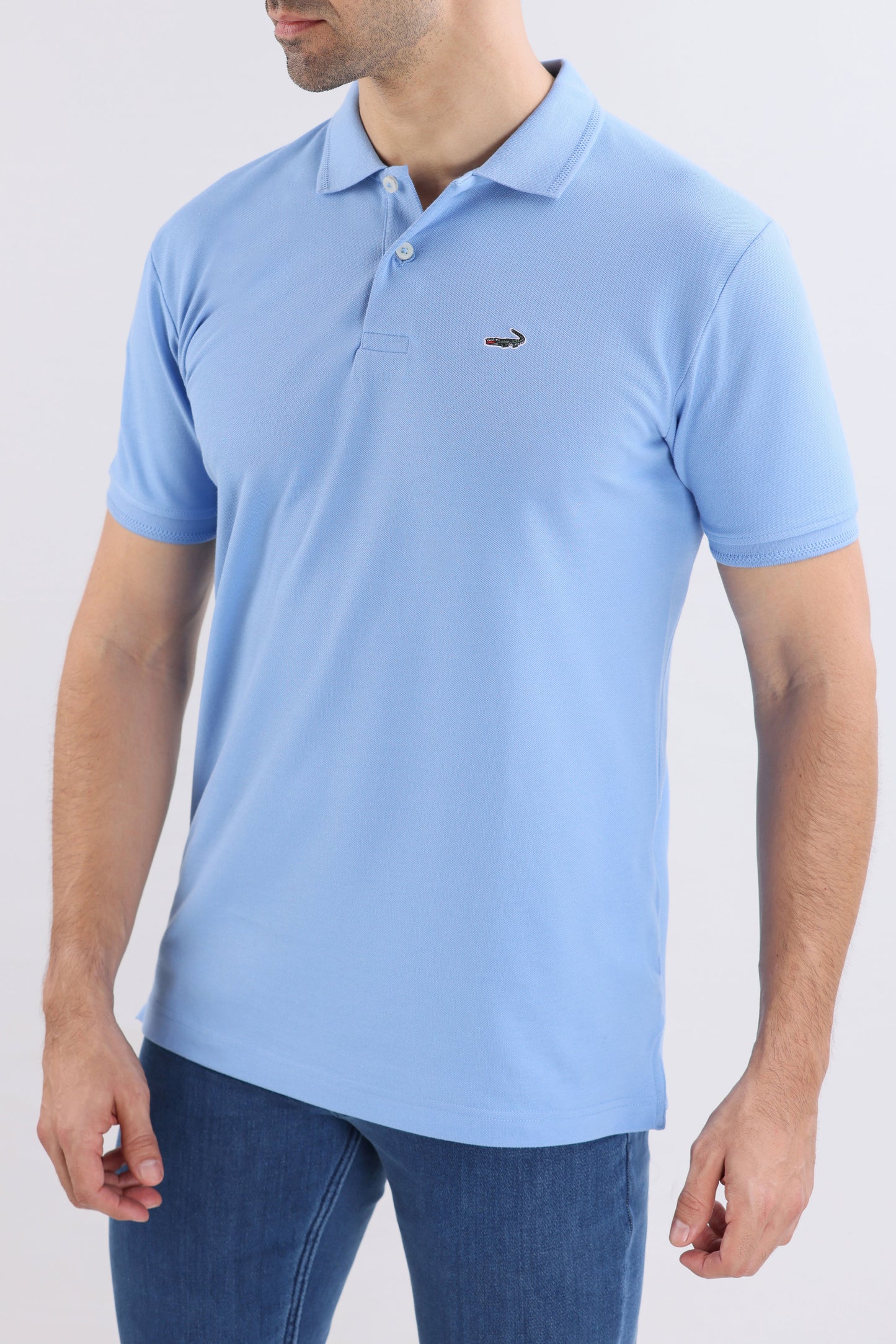 Crocodile Slim Fit Pima Cotton Powder