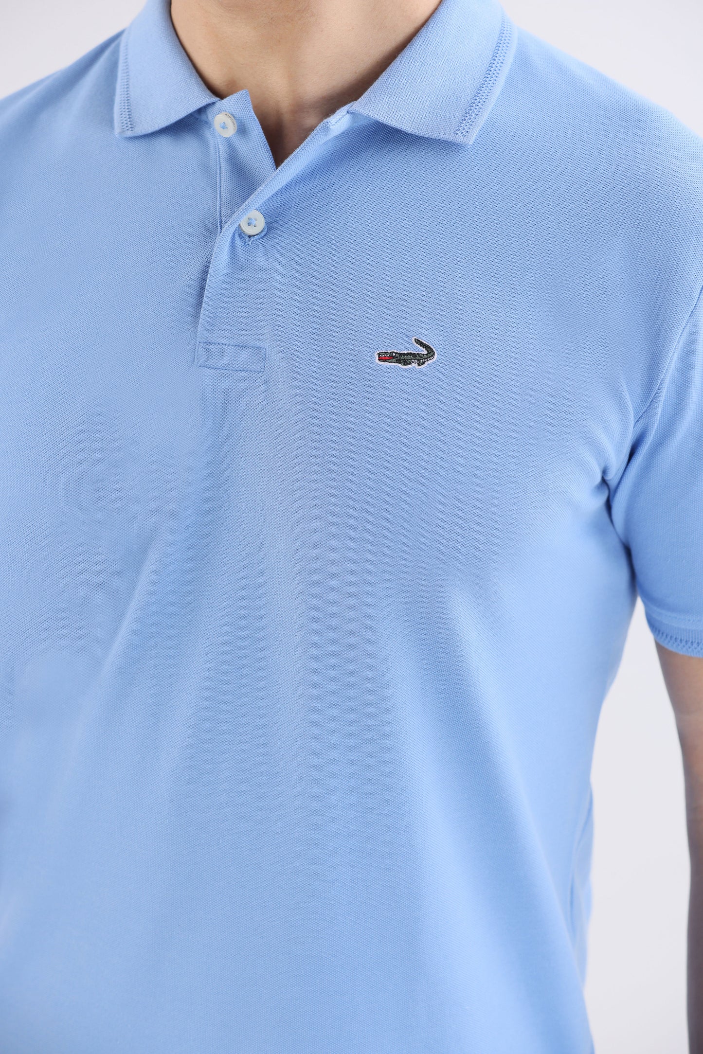 Crocodile Slim Fit Pima Cotton Powder