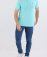 Crocodile Slim Fit Pima Cotton Blue - Soothing Sea