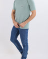 Crocodile Slim Fit Crew Neck Raglan Green - Verdant Green