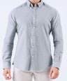 Crocodile Men Casual Plain Slim Fit Shirt - Cloud Burst