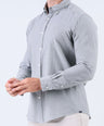 Crocodile Men Casual Plain Slim Fit Shirt - Cloud Burst