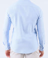 Crocodile Men Casual Dobby Slim Fit Shirt - Cashmere Blue