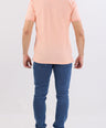 Crocodile Slim Fit Pima Cotton Brown - Cream Tan