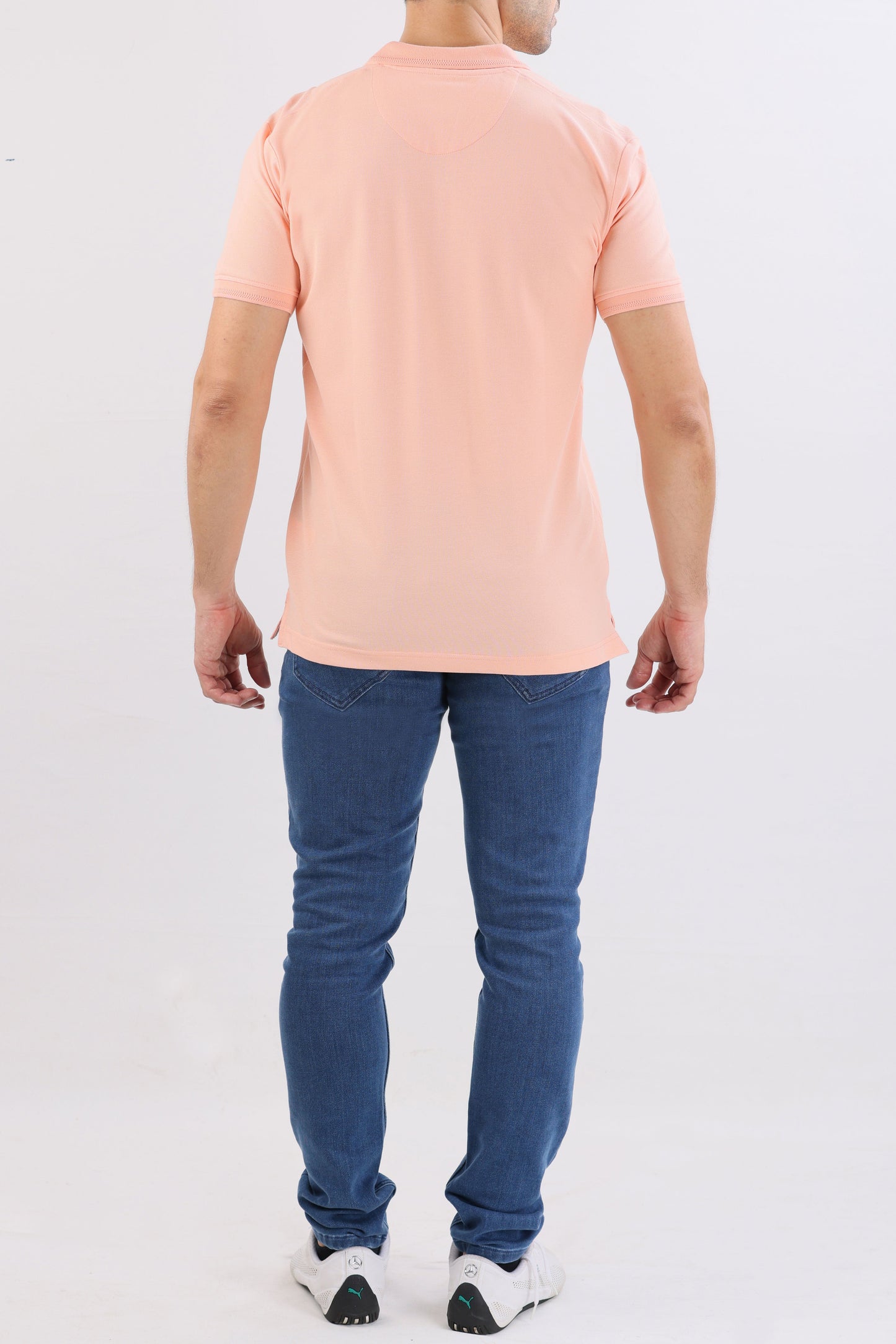 Crocodile Slim Fit Pima Cotton Brown - Cream Tan