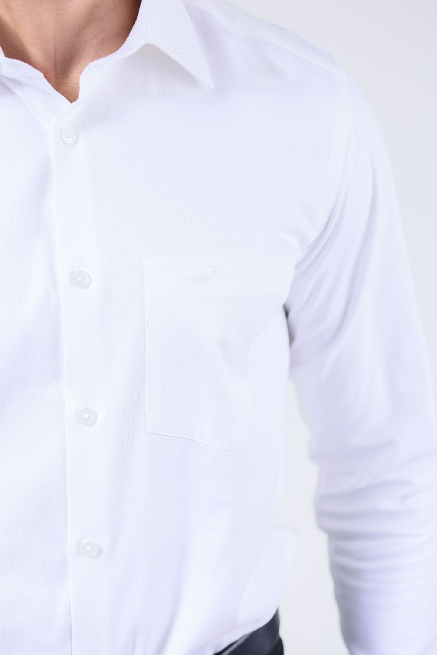 CROCODILE MEN FORMAL SEASONAL REGULAR FIT FS SHIRT-SNOW WHITE