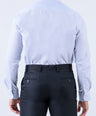 Crocodile Men Formal Seasonal Stripe Slim Fit Shirt - Powder