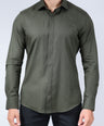 CROCODILE MEN EVENING SLIM FIT FS SHIRT-ELM GREEN