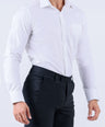 Crocodile Men Superior Formal Slim Fit Shirt - Egret