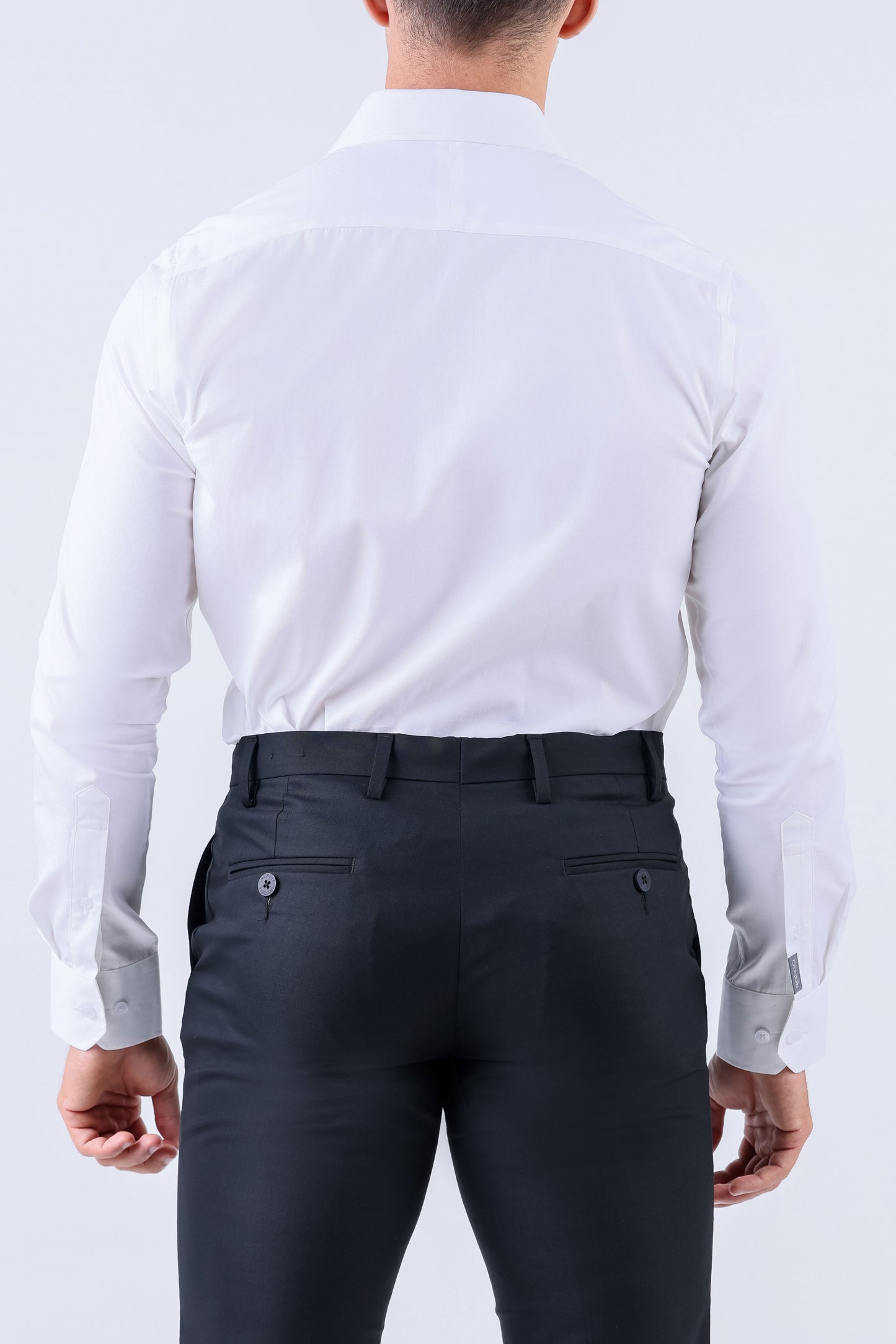 Crocodile Men Superior Formal Slim Fit Shirt - Egret