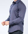 Crocodile Men Evening Slim Fit Shirt - Brown Port