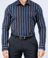 Crocodile Men Evening Slim Fit Shirt - Black