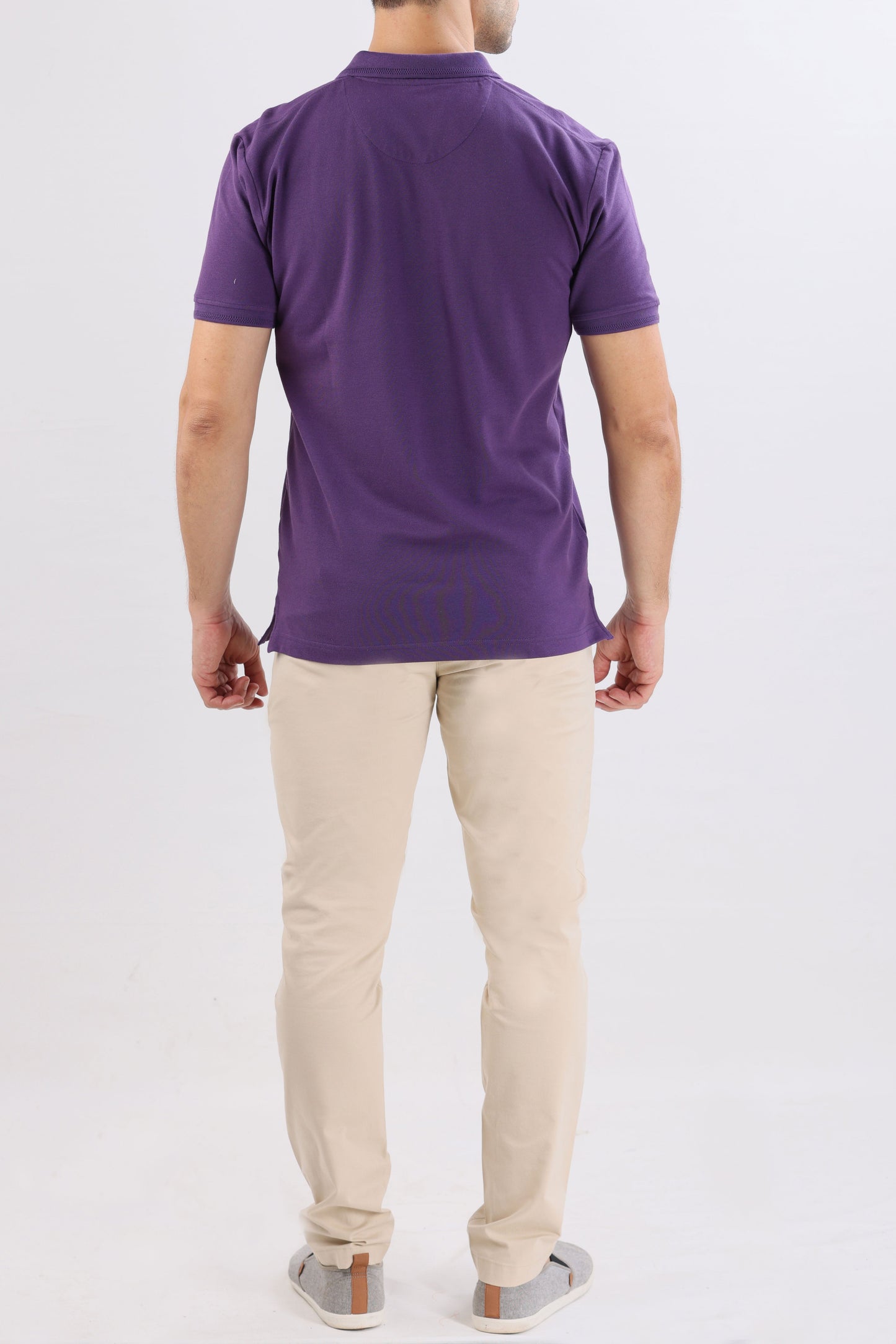 Crocodile Slim Fit Pima Cotton Purple - Royal Purple