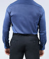 CROCODILE MEN EVENING SLIM FIT FS SHIRT-BLUE DEPTHS