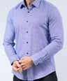 CROCODILE MEN EVENING SLIM FIT FS SHIRT-ESTATE BLUE