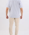 Crocodile Semi Casual Leisure Fit Hs Shirt Blue - Forever Blue