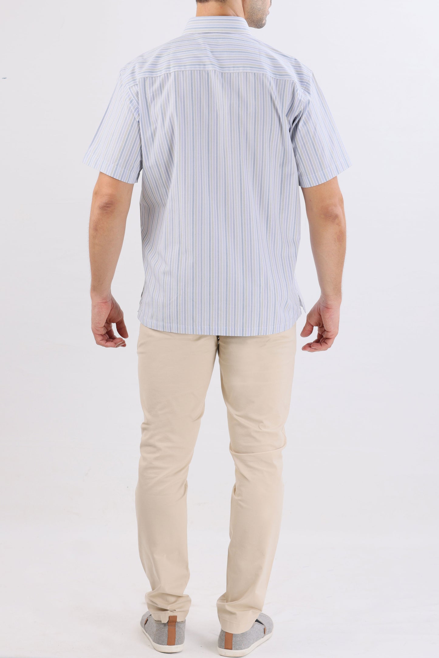 Crocodile Semi Casual Leisure Fit Hs Shirt Blue - Forever Blue