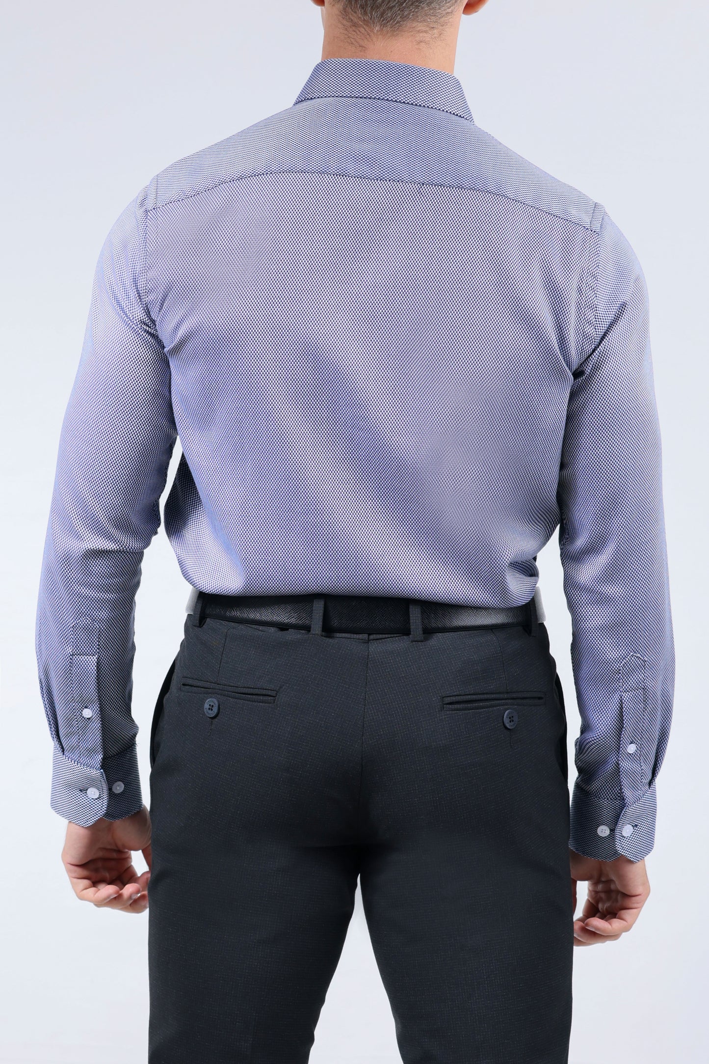 CROCODILE MEN EVENING SLIM FIT FS SHIRT-NAVY