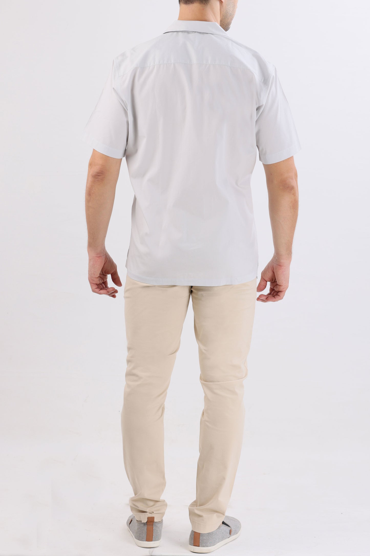 Crocodile Mens Semi Casual Leisure Fit Hs Shirt Ash