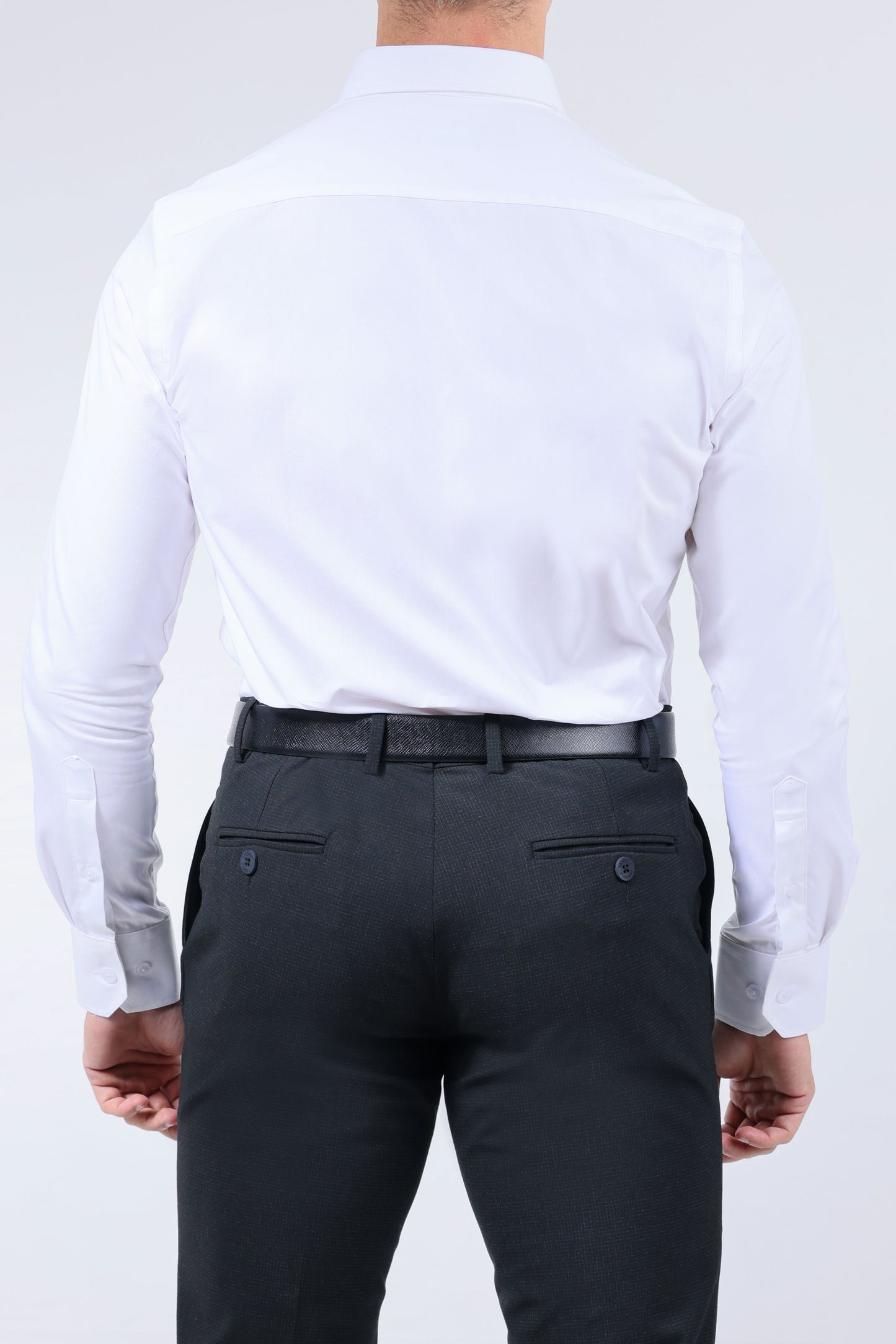 CROCODILE MEN FORMAL SEASONAL SLIM FIT FS SHIRT-Marshmallow