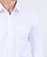 Crocodile Men Formal Seasonal Plain Slim Fit Shirt - Marshmallow