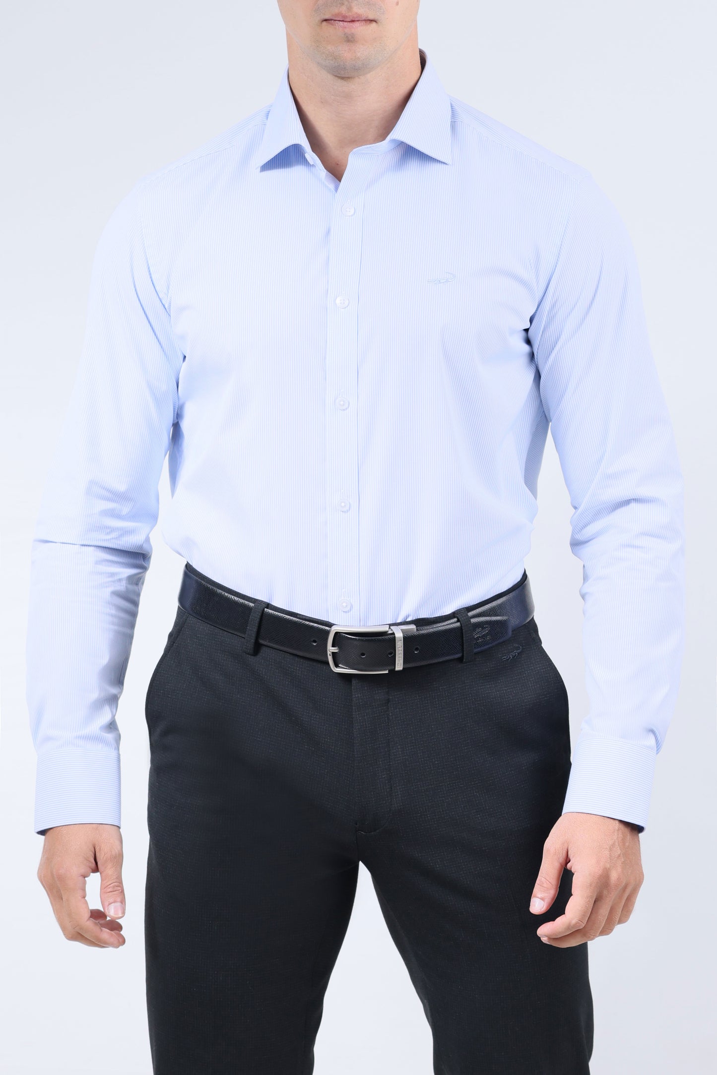 CROCODILE MEN FORMAL SEASONAL SLIM FIT FS SHIRT-DREAM BLUE