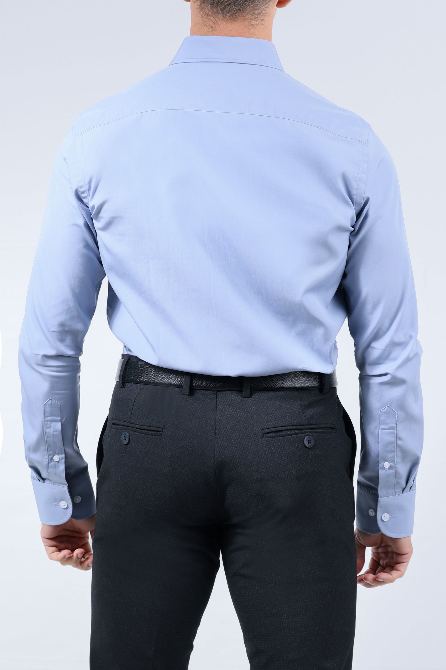 CROCODILE MEN FORMAL SEASONAL SLIM FIT FS SHIRT-BLUE DEPTHS