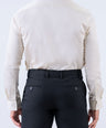 Crocodile Men Evening Plain Slim Fit Shirt - White Swan