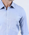 CROCODILE MEN FORMAL SEASONAL SLIM FIT FS SHIRT-BLUE DEPTHS