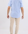Crocodile Mens Slim Hs Semi Casual  Shirt Blue