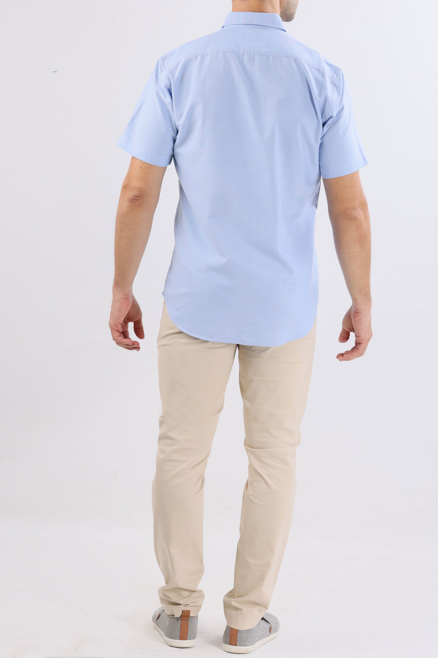 Crocodile Mens Slim Hs Semi Casual  Shirt Blue