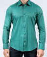 Crocodile Men Evening Slim Fit Shirt - Green