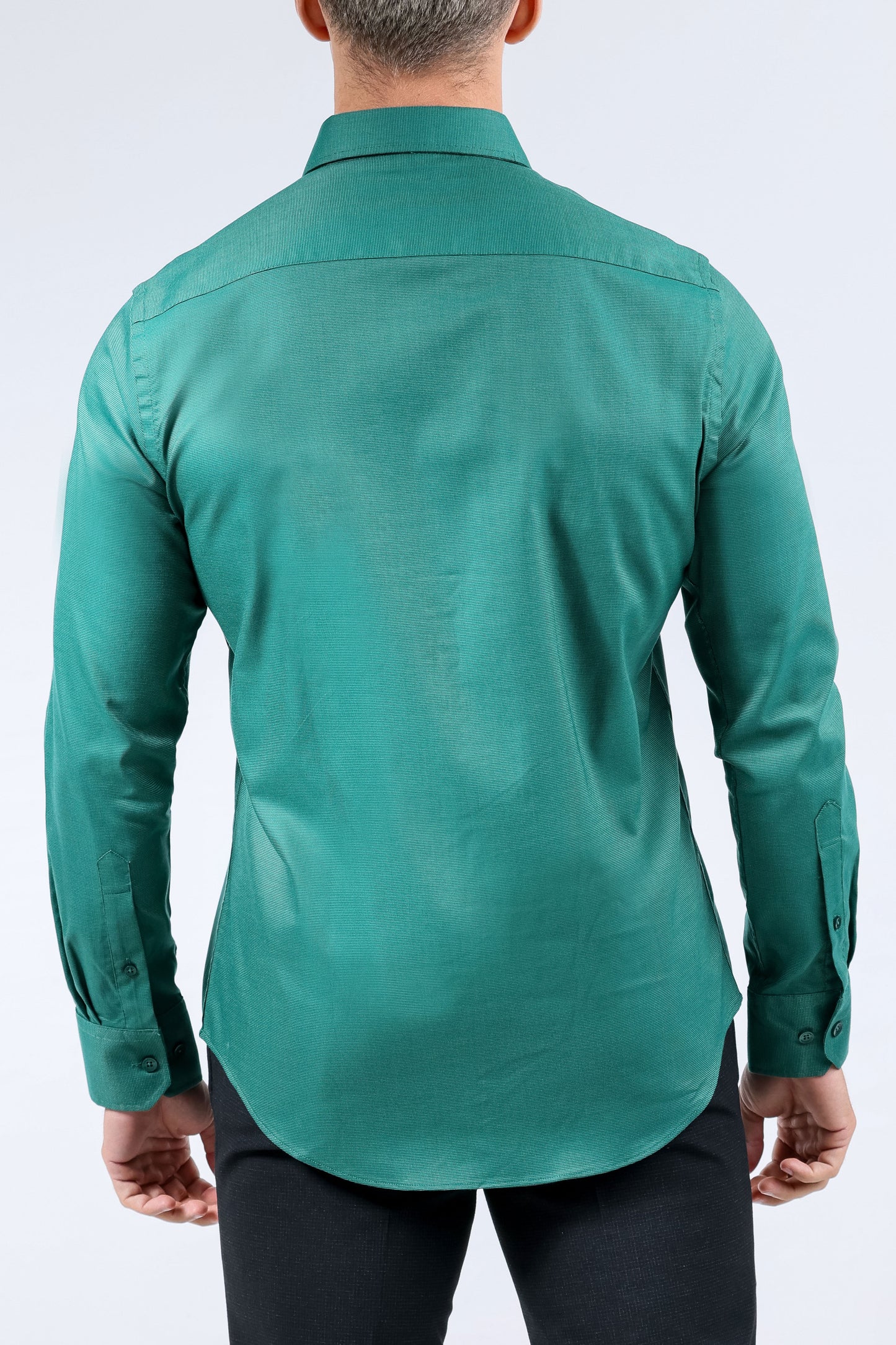 Crocodile Men Evening Slim Fit Shirt - Green