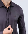 CROCODILE MEN EVENING SLIM FIT FS SHIRT-CHOCOLATE