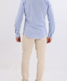 Crocodile Slim Fit Semi Casual Fs Knit Shirt Vista Blue