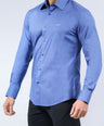 CROCODILE MEN EVENING SLIM FIT FS SHIRT-MOROCCAN BLUE