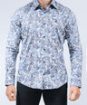 CROCODILE MEN EVENING SLIM FIT FS SHIRT-PRINCESS BLUE