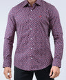 CROCODILE MEN EVENING SLIM FIT FS SHIRT-SCARLET