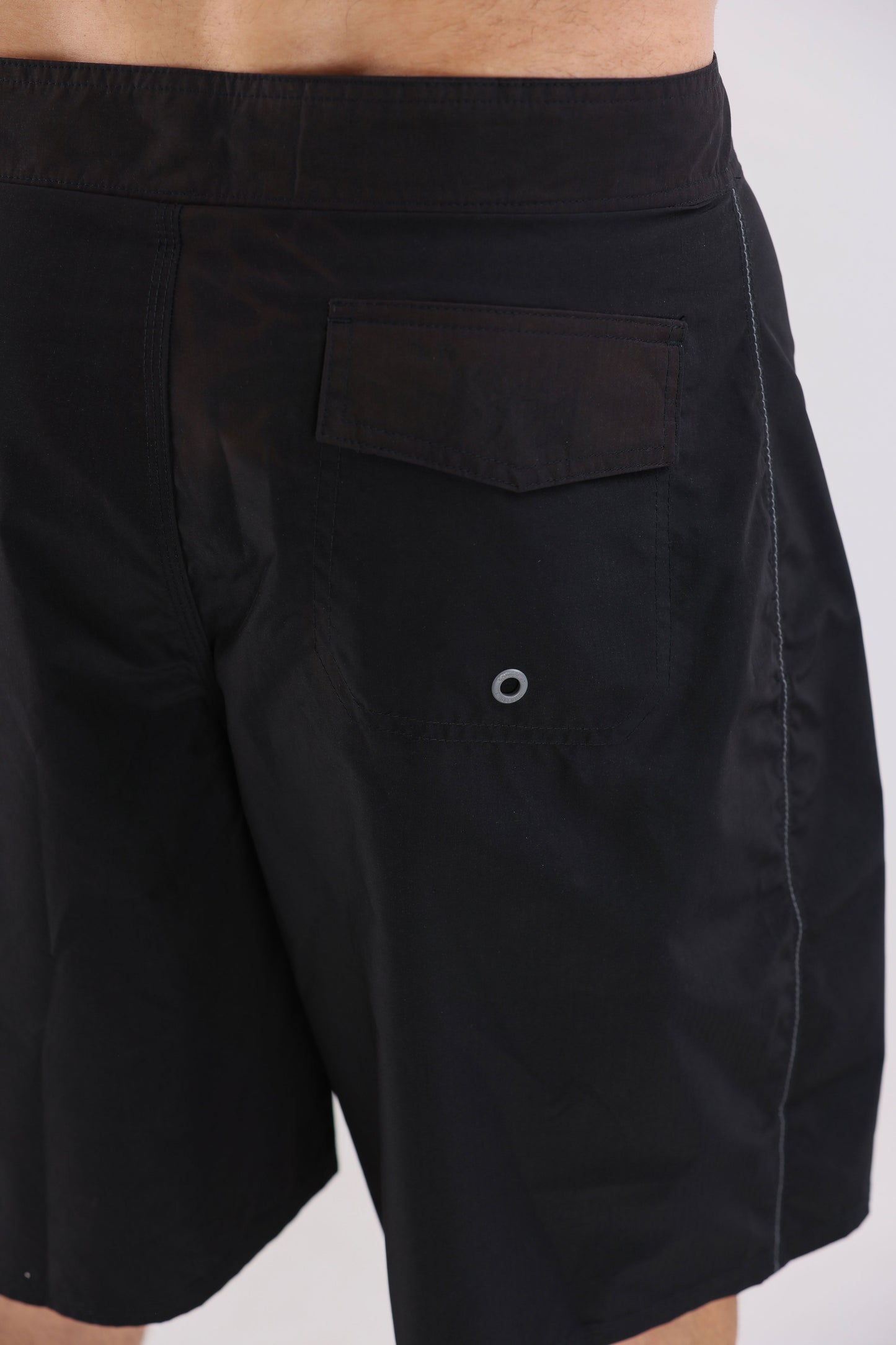 Crocodile Mens Slim Surfer Short Black