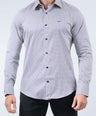 CROCODILE MEN EVENING SLIM FIT FS SHIRT-BLUE DEPTHS