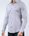 CROCODILE MEN EVENING SLIM FIT FS SHIRT-BLUE DEPTHS