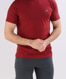 Crocodile Crew Neck  Action Fit Hs T Shirt Scarlet