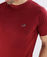 Crocodile Crew Neck  Action Fit Hs T Shirt Scarlet