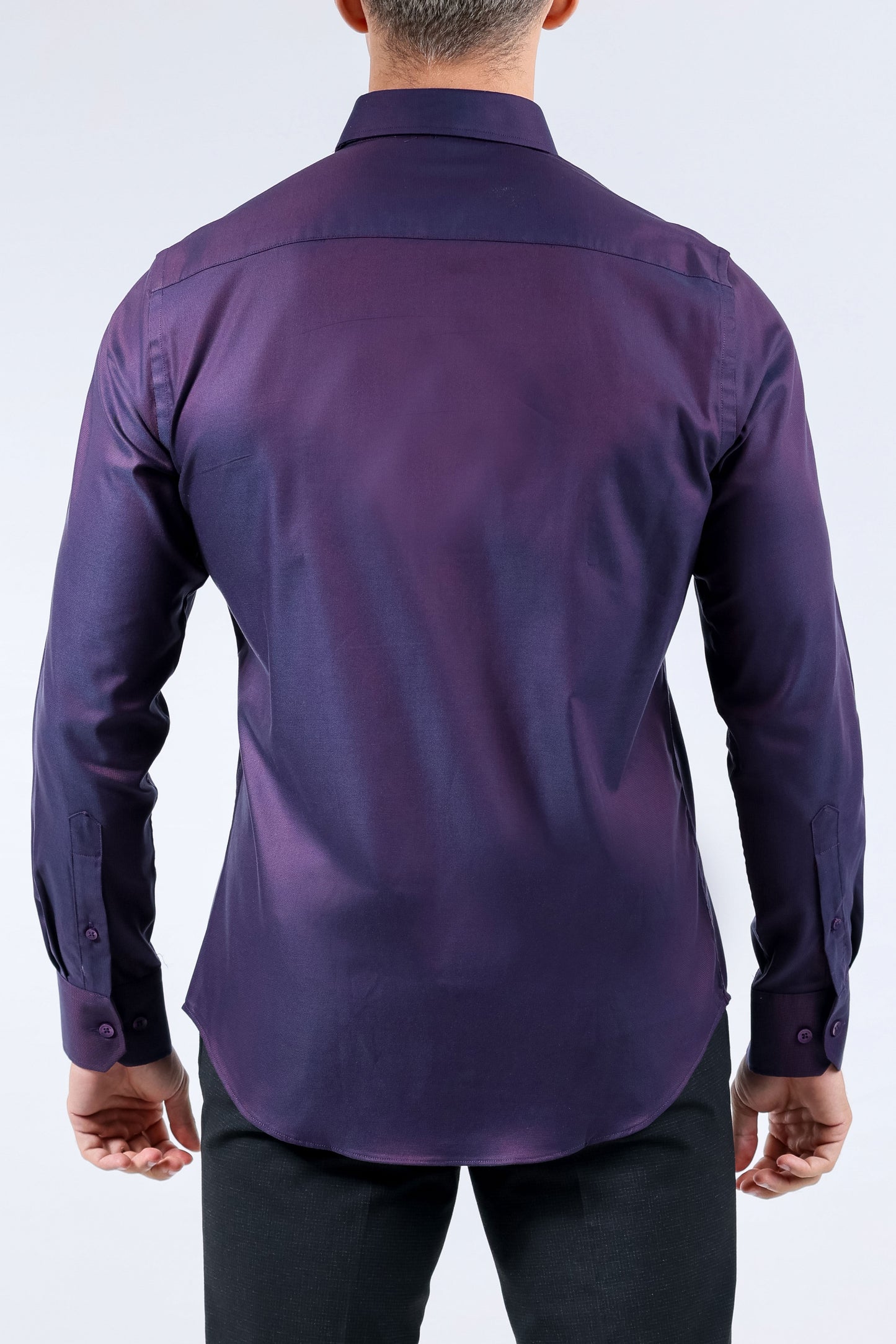 Crocodile Men Evening Slim Fit Shirt - Maroon