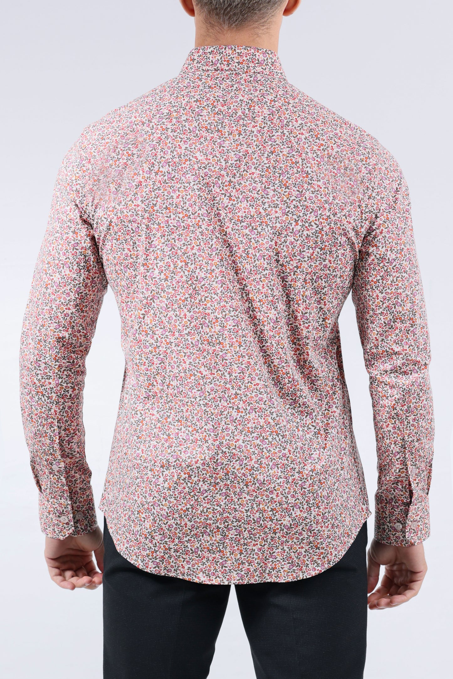 CROCODILE MEN EVENING SLIM FIT FS SHIRT-FUCHSIA ROSE