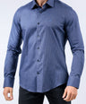 Crocodile Men Evening Slim Fit Shirt - Twlight
